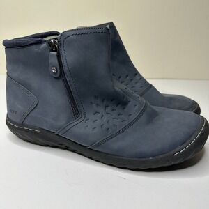Stylish Blue Ankle Boots 11w